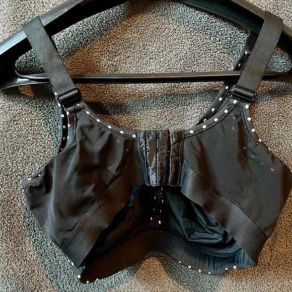 Lane Bryant / Casique Cooling No Wire Black & White Polka Dot Bra! 38ddd - Picture 3 of 4